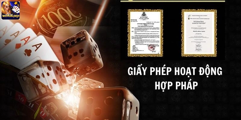 Giới thiệu tổng quan về giấy phép hoạt động của WIN456