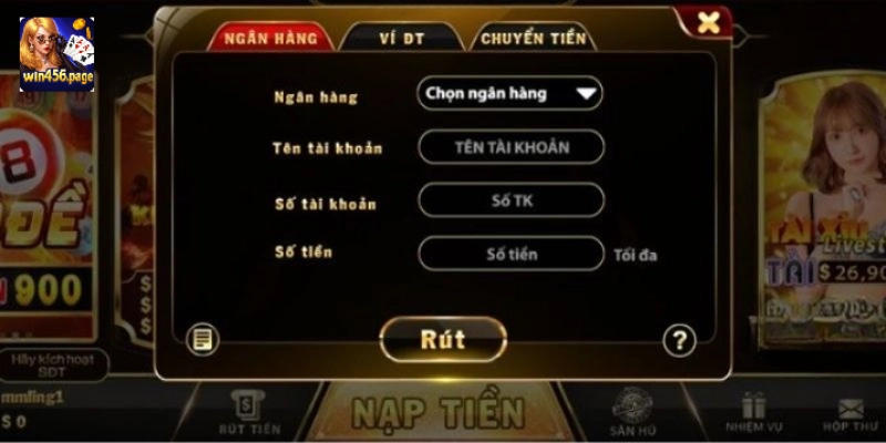 Hướng dẫn nạp/rút tiền – giao dịch nhanh chóng và an toàn